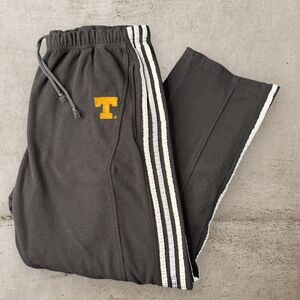 adidas Tennessee Volunteers Sweatpants Mens Large Track Pants Ankle Zip Fleece